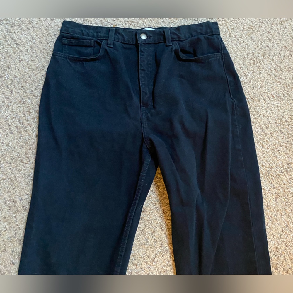 American Apparel vintage black high-waisted jeans
